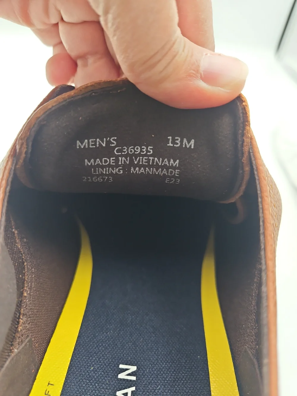 Cole Haan Men’s Brown Leather Lace-Up Sneakers